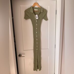 L*Space Olive Ribbed Dress